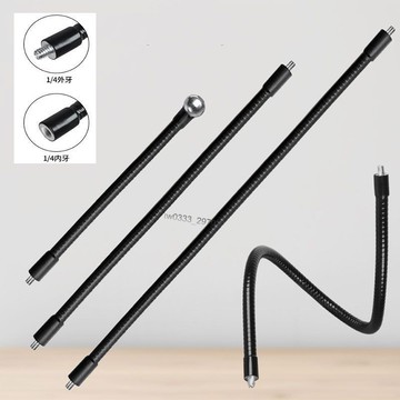 ⚡ 新品首發 ⚡ 懶人手機支架配件1/4金屬軟管直播三腳架補光燈手機夾360度調節【0522】