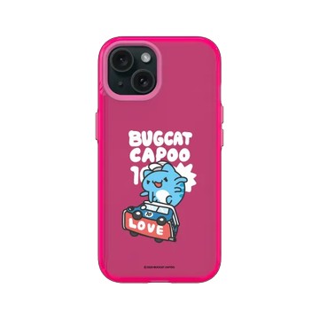 iPhone 15 JellyTint 粉漾桃 - 貓貓蟲咖波 Bugcat Capoo - 10th 滑板咖波