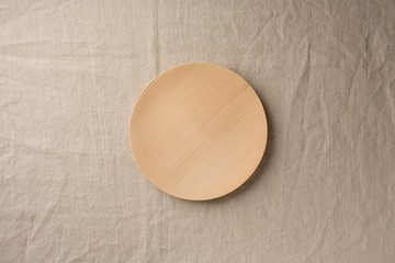 【接單後製作】轆轤研磨木盤 樅木 15cm