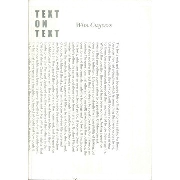 Text on Text -9789073799424 絕版英文設計書 [建築人設計人的店-上博圖書]