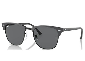 RAY BAN 經典復古眉框太陽眼鏡 RB3016 1367B1 51mm 上眉灰黑框深灰鏡片 公司貨