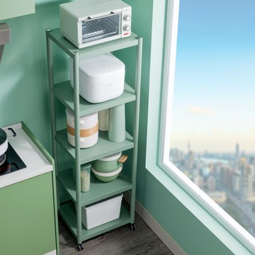 不銹鋼廚房夾縫收納置物架落地多層冰箱靠牆窄縫隙電飯煲放鍋架子 雙11全館免運