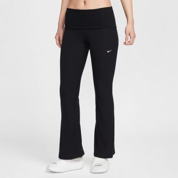 NIKE 長褲 女 運動褲 中腰 AS W NSW CHILL KNIT RIB PANT 黑 IF0241-010
