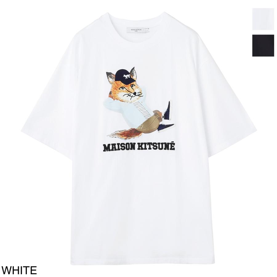 メゾンキツネ MAISON KITSUNE クルーネックTシャツ メンズ ...