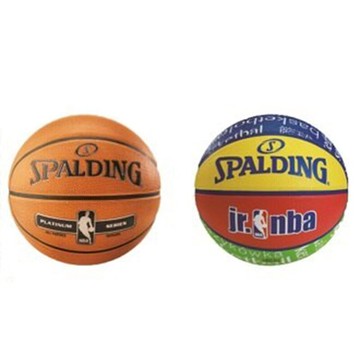 【SPALDING】 斯伯丁 NBA Jr. 兒童球系列 籃球 /個 銀 SPA83568、彩色 SPA83047