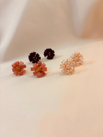 光結花語 Light-Bound Blossoms_水晶花耳環