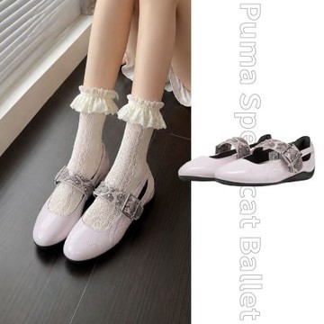 W Puma Speedcat Ballet 蛇紋芭蕾粉 皮帶扣 漆皮 薄底 瑪莉珍鞋 休閒鞋 女鞋 408266-01