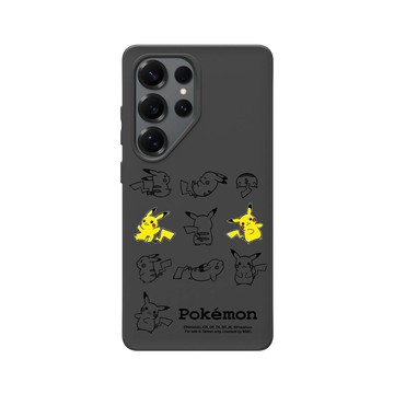 Galaxy S25 Ultra SolidSuit 黑 - 寶可夢 Pokemon - 皮卡丘動作大集合