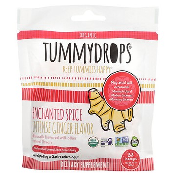 Tummydrops, 有機魔力香辛姜，33 片