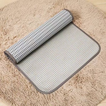 夏季嬰兒涼席幼兒園午睡專用兒童藤席冰絲學生宿舍飄窗防滑透氣