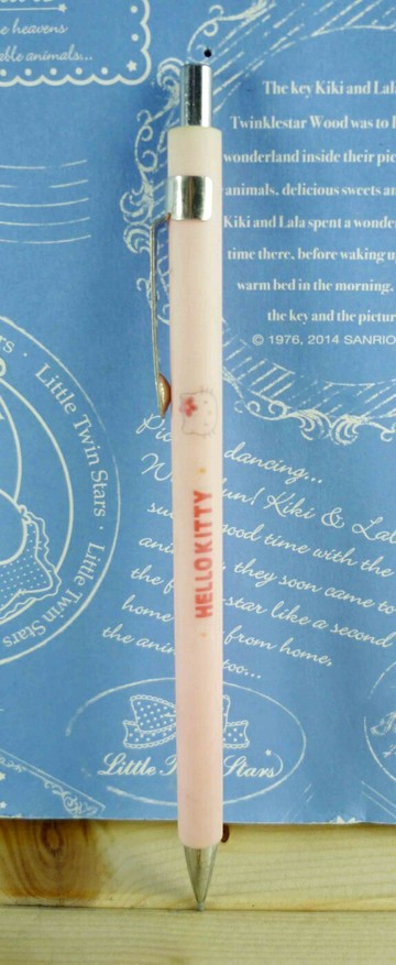 【震撼精品百貨】Hello Kitty 凱蒂貓 KITTY自動鉛筆-細管筆桿-粉色 震撼日式精品百貨
