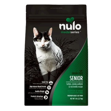 【哈哈窩】Nulo無穀.高齡貓-火雞.鱈魚.扁豆-300g/5lb