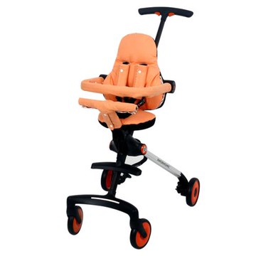 AMORHOME遛娃神器四季通用亞麻坐墊秋冬保暖棉墊全包圍扶手粗麻布