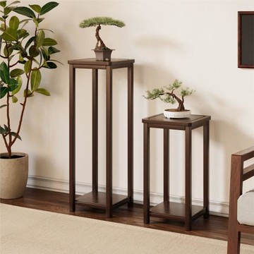 三夢中式花架子客廳落地式2025新款綠蘿植物擺放架室內置物架陽臺