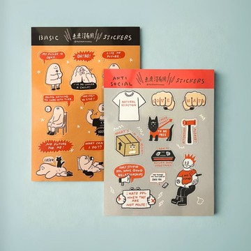 沒未來 STICKERS 圖鑑貼紙組 A6 防水材質 2款可選