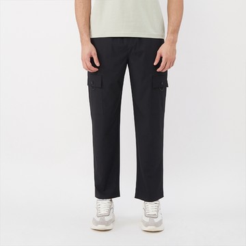 GIORDANO 男裝3M彈力工裝褲 G-MOTION系列 - 09 標誌黑