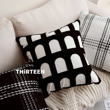 THiRTEEN拾叁家居◖法式穹頂窗框抱枕 枕頭套 靠墊 抱枕套 沙發靠枕 沙發抱枕 枕頭