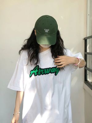 白色刺繡字母T恤夏季韓版休閒舒適百搭純棉打底衫流行女裝【聚物優品】