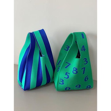 夏天小包包上班小拎袋手提小包小布包包收納包針織手拎包手提袋