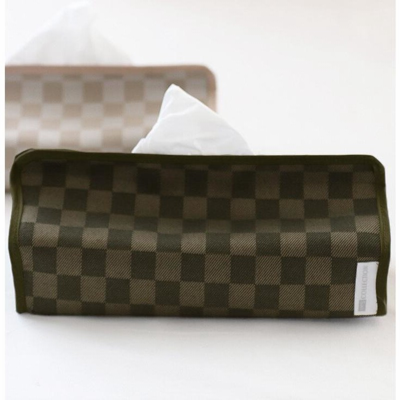 ダミエ柄 ティッシュボックス ダミエ柄 ティッシュボックス ティッシュ ボックス S00｜ルイ