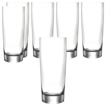 LUCARIS 旋耀 無鉛水晶特調直身杯 高180mm 容量590ml 泰國製  6個  透明