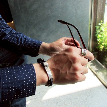 Ruyi bangle_如意手環 | 925銀 限量 男性手環 個性 設計師手作