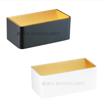 【燈王的店】LED 7W 金箔雙壁燈附光源(限裝潢板用) 黑LED-26001-BK / 白LED-26001