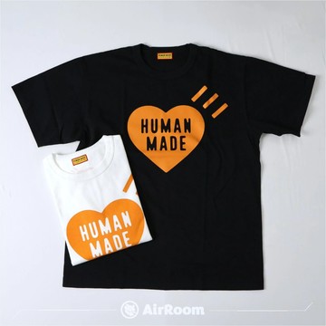 AirRoom正品現貨 2026SS HUMAN MADE HEART T-SHIRT 店鋪 限定 涉谷 橘愛心 短T