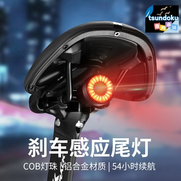 【智能感應剎車】自行車尾燈 騎行警示燈 夜騎燈 山地車燈 公路車燈 剎車高亮 USB充電 防水防震 夜騎安全裝備