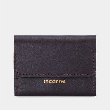 男女皆宜的簡約經典巧克力色真皮皮夾