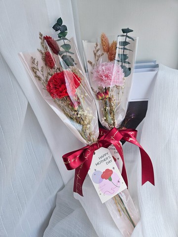 康乃馨香皂花單支花束 母親節花束