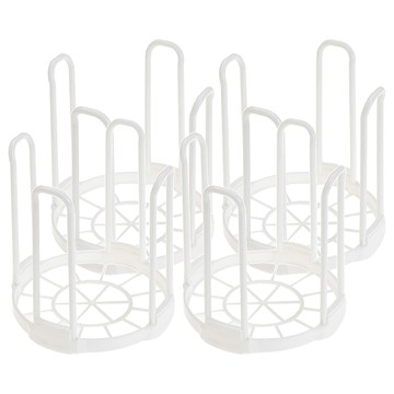 Block Mart 廚房多用途碗架 14x14.8 公分 白色 4個