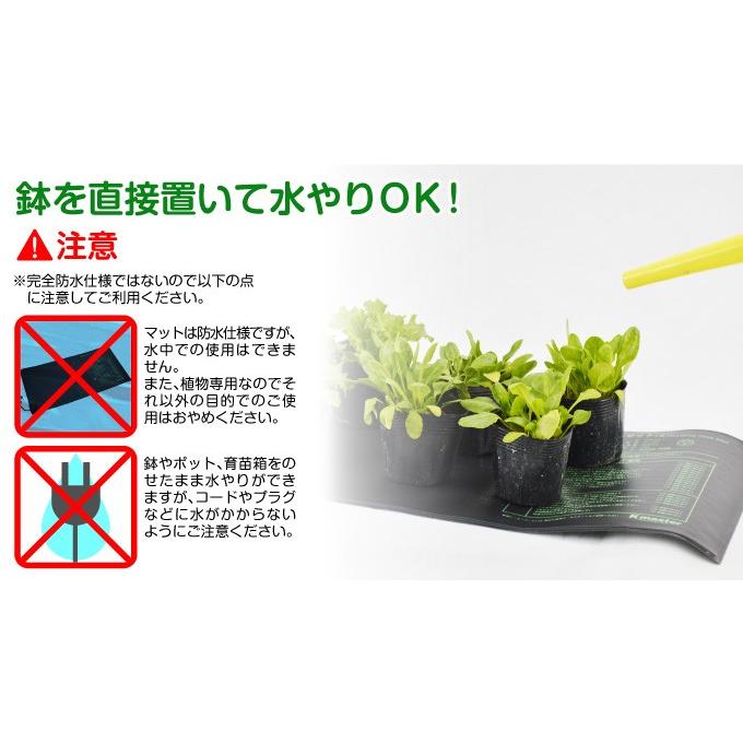 ヒートマット 育苗 植物 保温マットS 1個　発芽マット 育苗器 ヒーターマット 育苗マット 温床 国華園