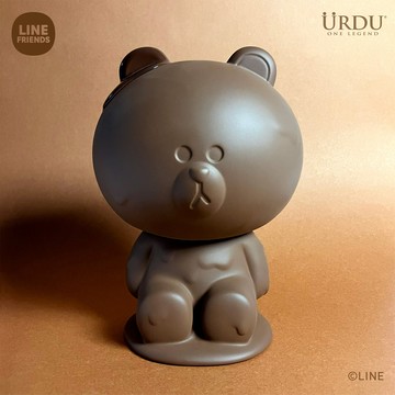 LINE FRIENDS meets URDU 7 INCH 公仔 黑巧克力熊大