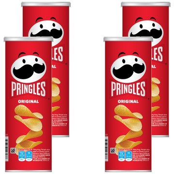 PRINGLES 品客 洋芋片 原味  102g  4罐