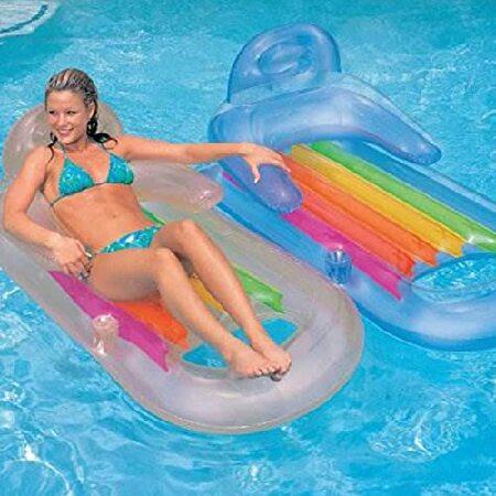 Intex King Kool Lounge Inflatable Swimming Pool Lounger with Headrest (5 Pack)並行輸入