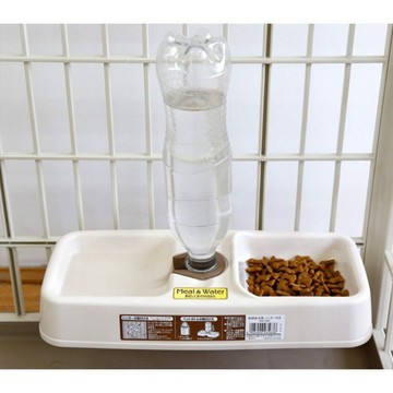 *COCO*日本IRIS寵物兩用食皿KH-320可調固式式/懸掛式飲水器&餵食碗//可鎖在狗籠貓籠上(寶特瓶需另購)