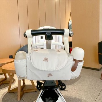 ins嬰兒手推車便攜掛包 外出日用品收納掛包 多功能收童車置物籃