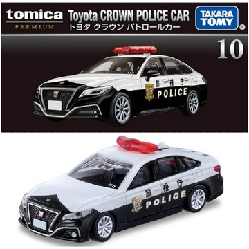 【美國媽咪】PRM 10 豐田 TOYOTA Crown 警車 警察車 TOMICA PREMIUM 黑盒 多美小車