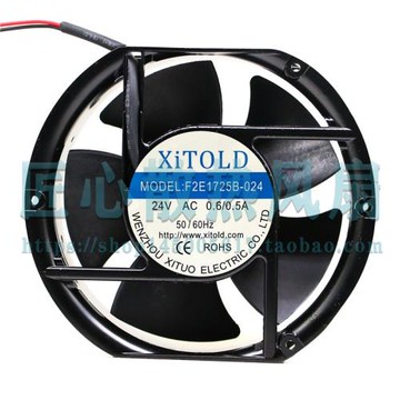 XiTOLD軸流風機F2E1725B-024 24V 0.6/0.5A 17cm散熱風扇風機