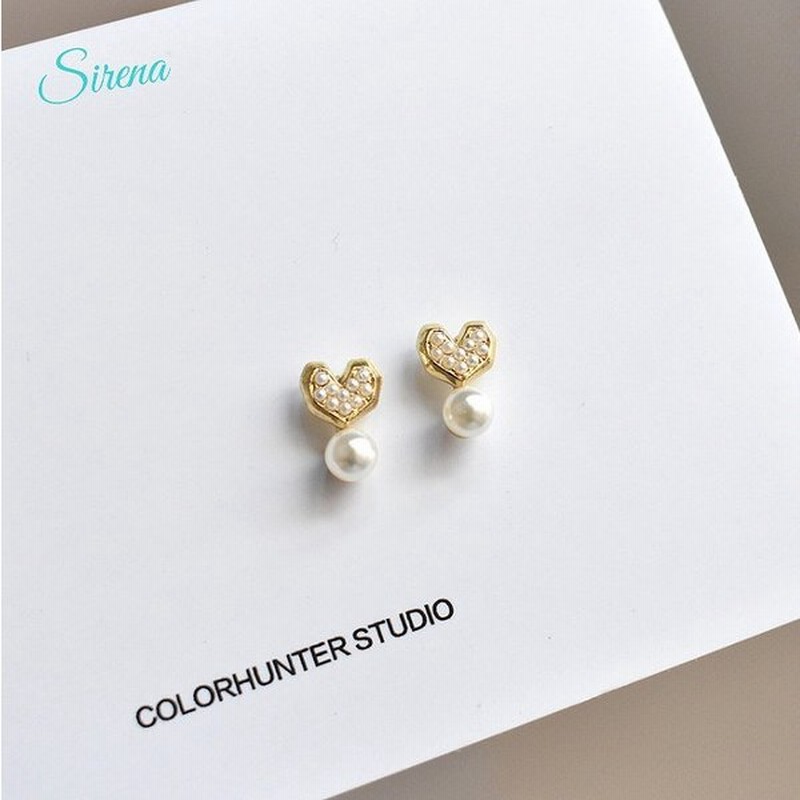 パールハートゴールド 可愛いピアス お嬢さまピアス 小さめピアス 通販 Lineポイント最大0 5 Get Lineショッピング