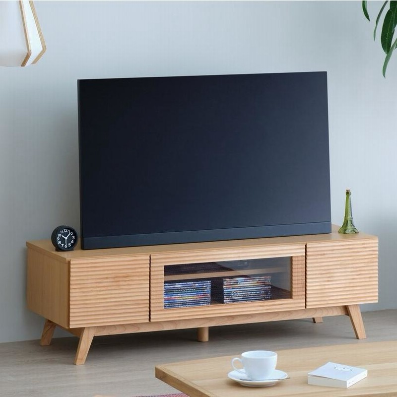 テレビ台120cm 50インチ対応 簡単組立 ナチュラル テレビボード