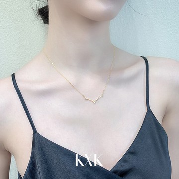 鹿角項鏈女新款輕奢小眾設計感氣質頸鏈精致百搭簡約鎖骨鏈