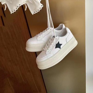 厚底ins潮春秋劉雯同款磨砂皮