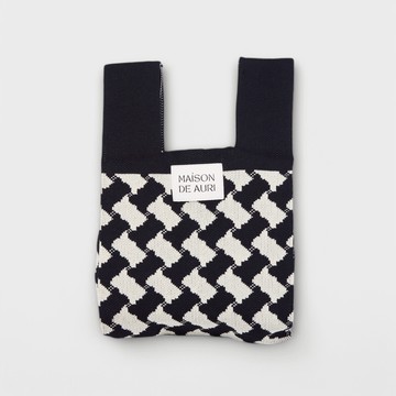 【Maison De Auri】Mini 小提包 厚針織 Tatami 榻榻米黑