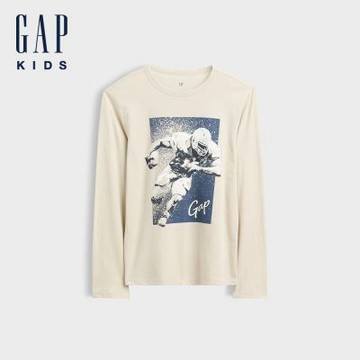 【GAP】兒童圖案T恤-米色(1182493)