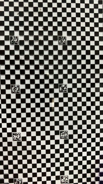 棋盤格黑白格校正方格光學標定板 靶二維碼機器相機鏡頭視覺陶瓷