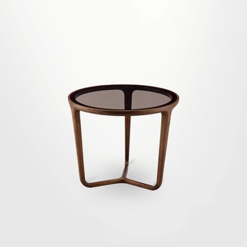 【D3原木家居】Dante 北美胡桃木玻璃茶几 邊几