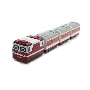 中國鐵路列車 韶山6B型電力機車 鐵支路4節迴力小列車 迴力車 火車玩具 壓克力盒裝 QV034T1 TR台灣鐵道