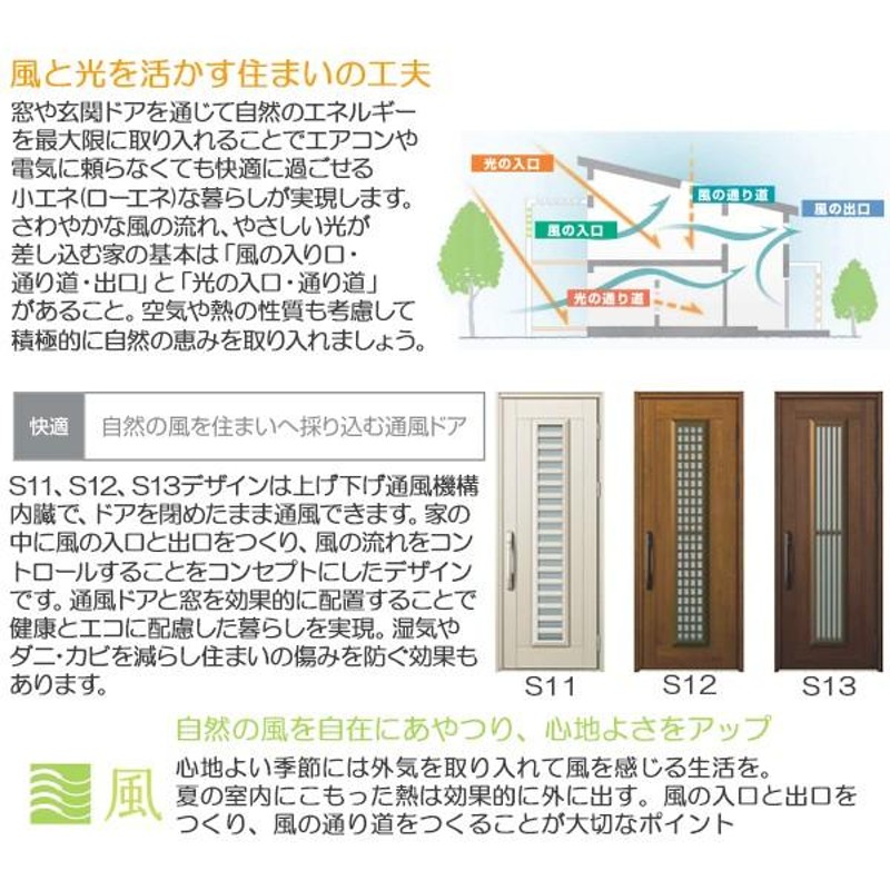 YKKAP玄関 玄関ドア プロント 手動錠 片開き：S07[幅872mm×高2330mm